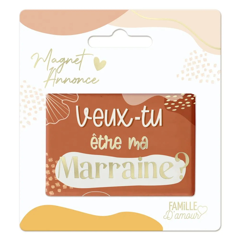 Magnet Annonce "Etre Marraine"