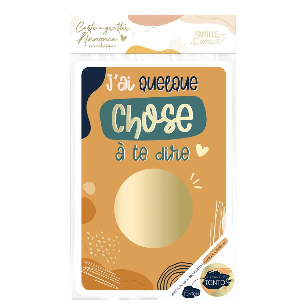 Carte A Gratter Annonce "Tonton"