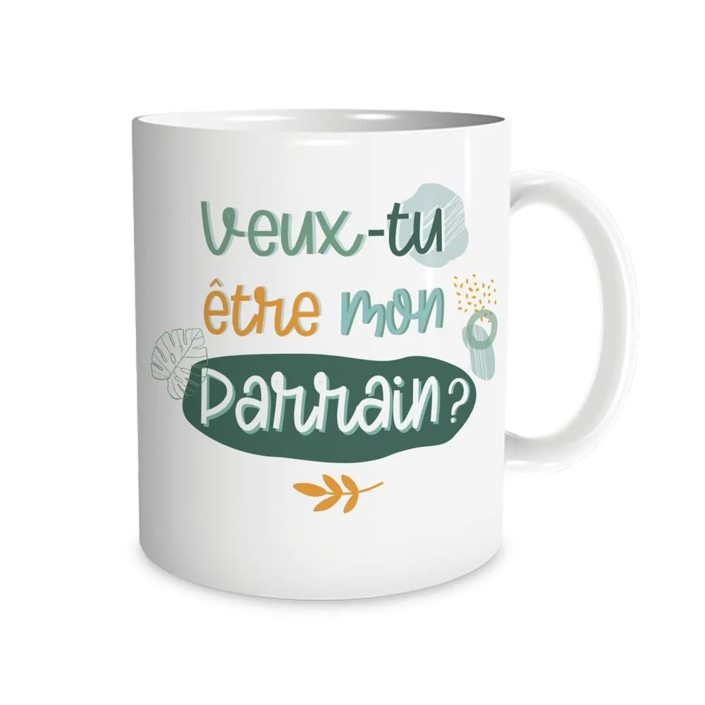 Mug "Veux-Tu Etre Mon Parrain"