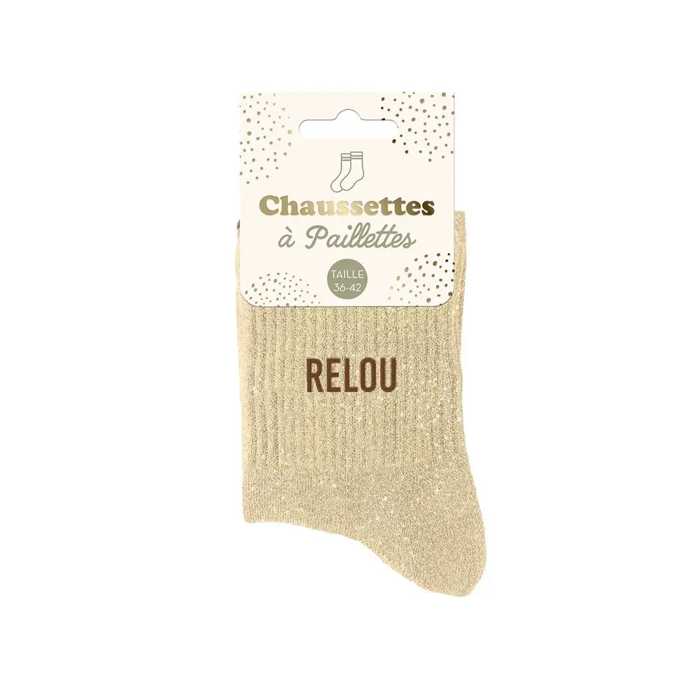 [STC-CD8425V73] Chaussettes Paillettes Relou