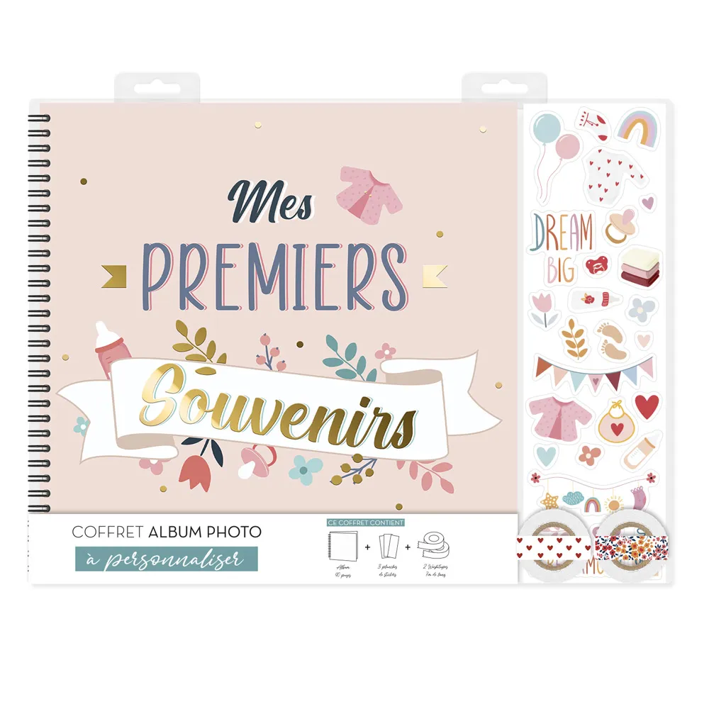 [STC-CD6642] Coffret Album Photo Bebe Fille