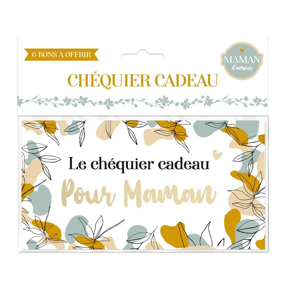 [STC-CD7588] Chequier Cadeau "Pour Maman"