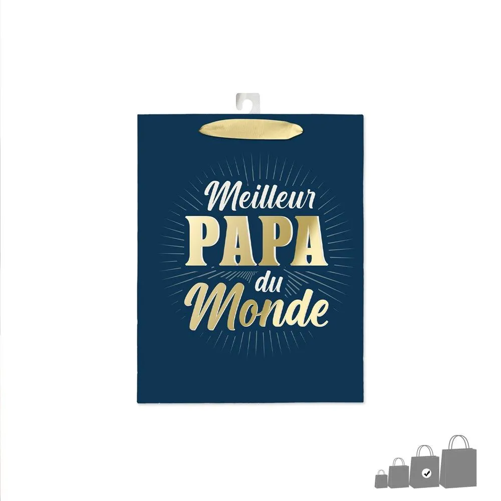 [STC-CD9865] Pochette Cadeau Meilleur Papa Mm