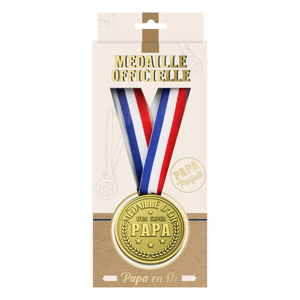 Medaille D Or Super Papa