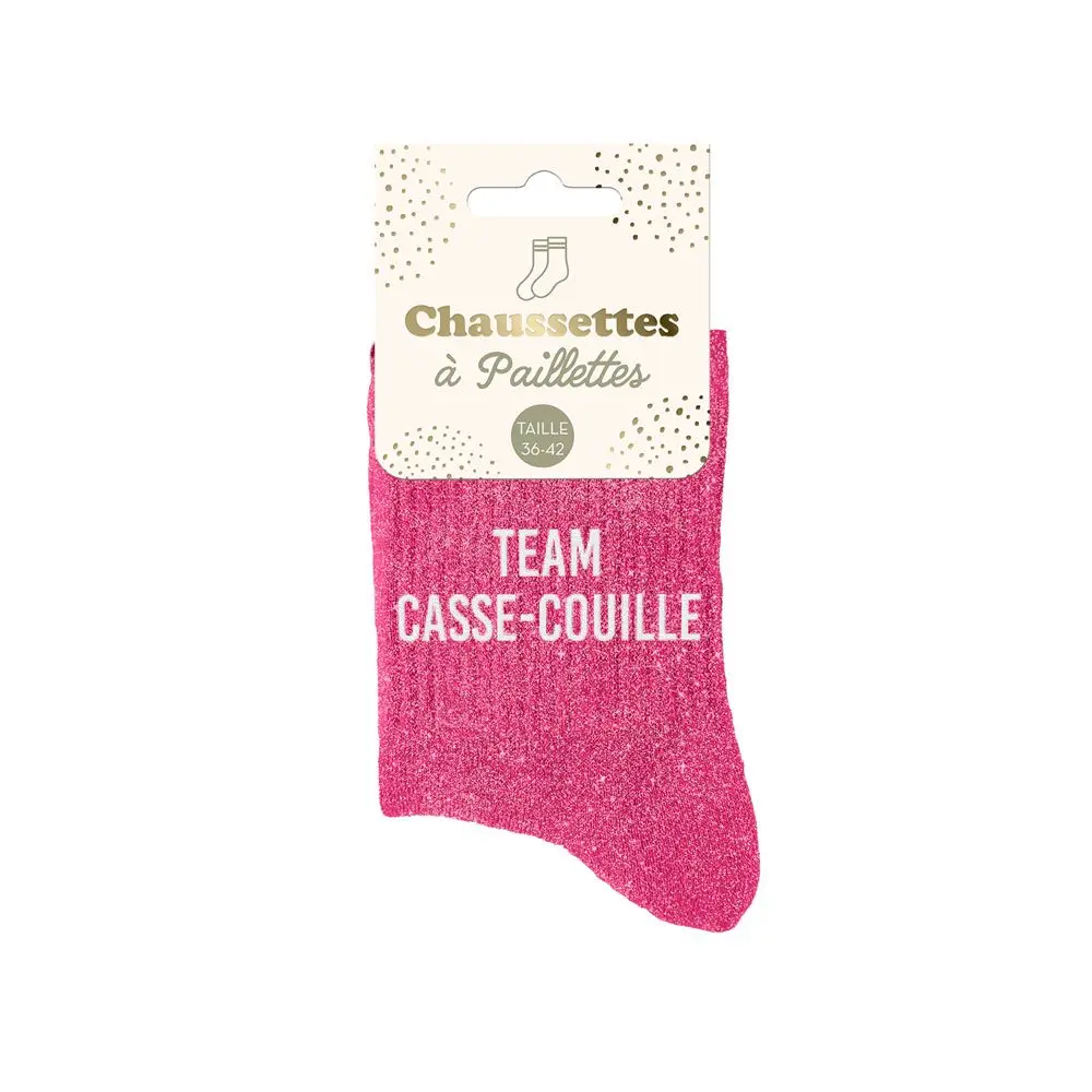 [STC-CD8425V80] Chaussettes Paillettes Team Casse-Couille