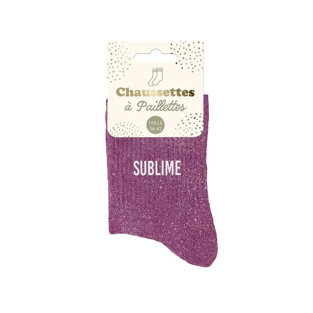 [STC-CD8425V67] Chaussettes Paillettes Sublime