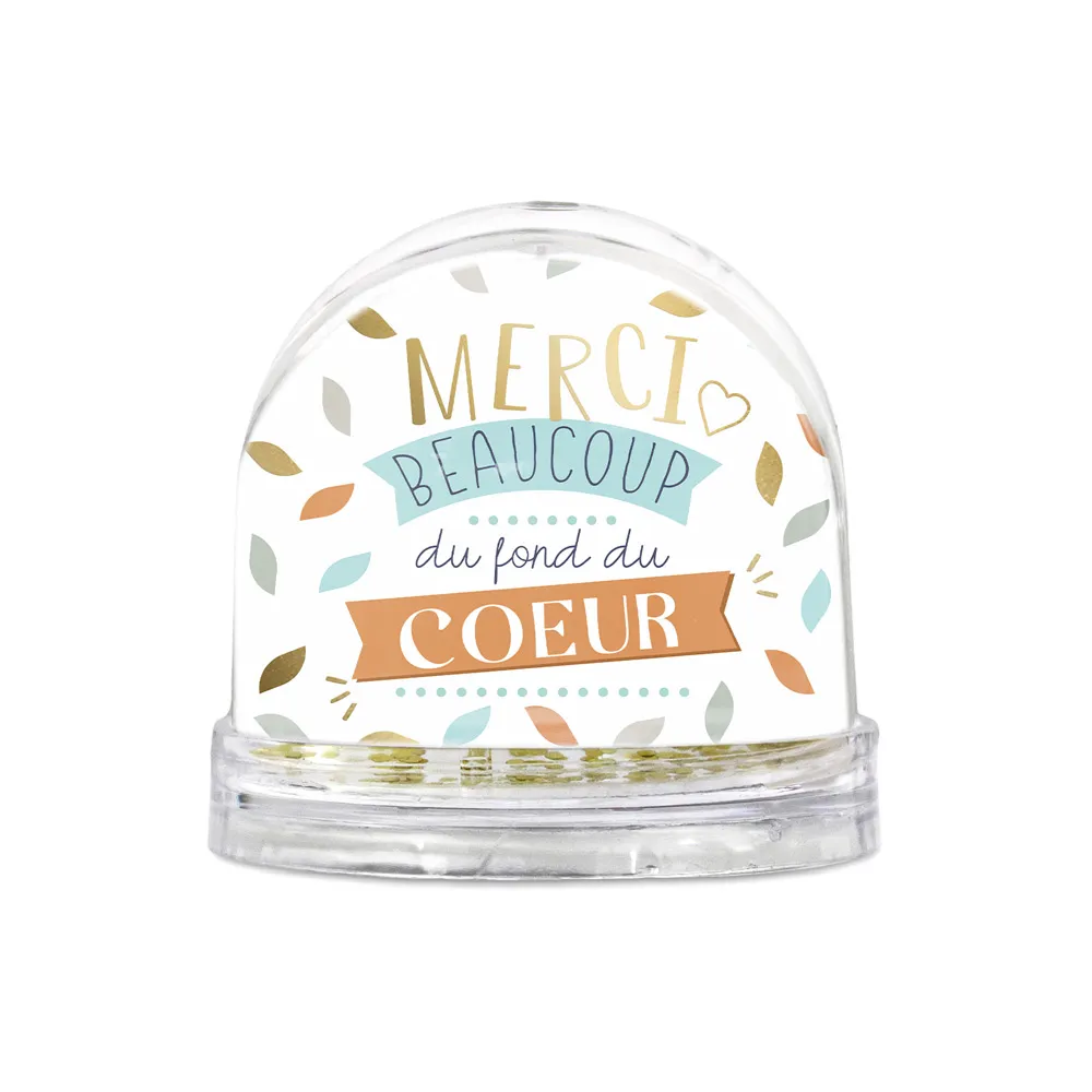 Boule A Neige "Merci Beaucoup"