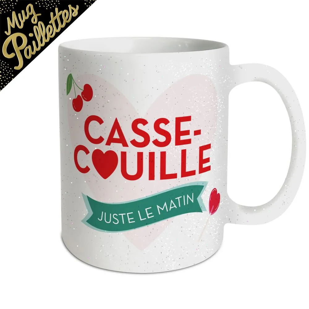 [STC-CD10322B] Mug A Paillettes Casse Couille