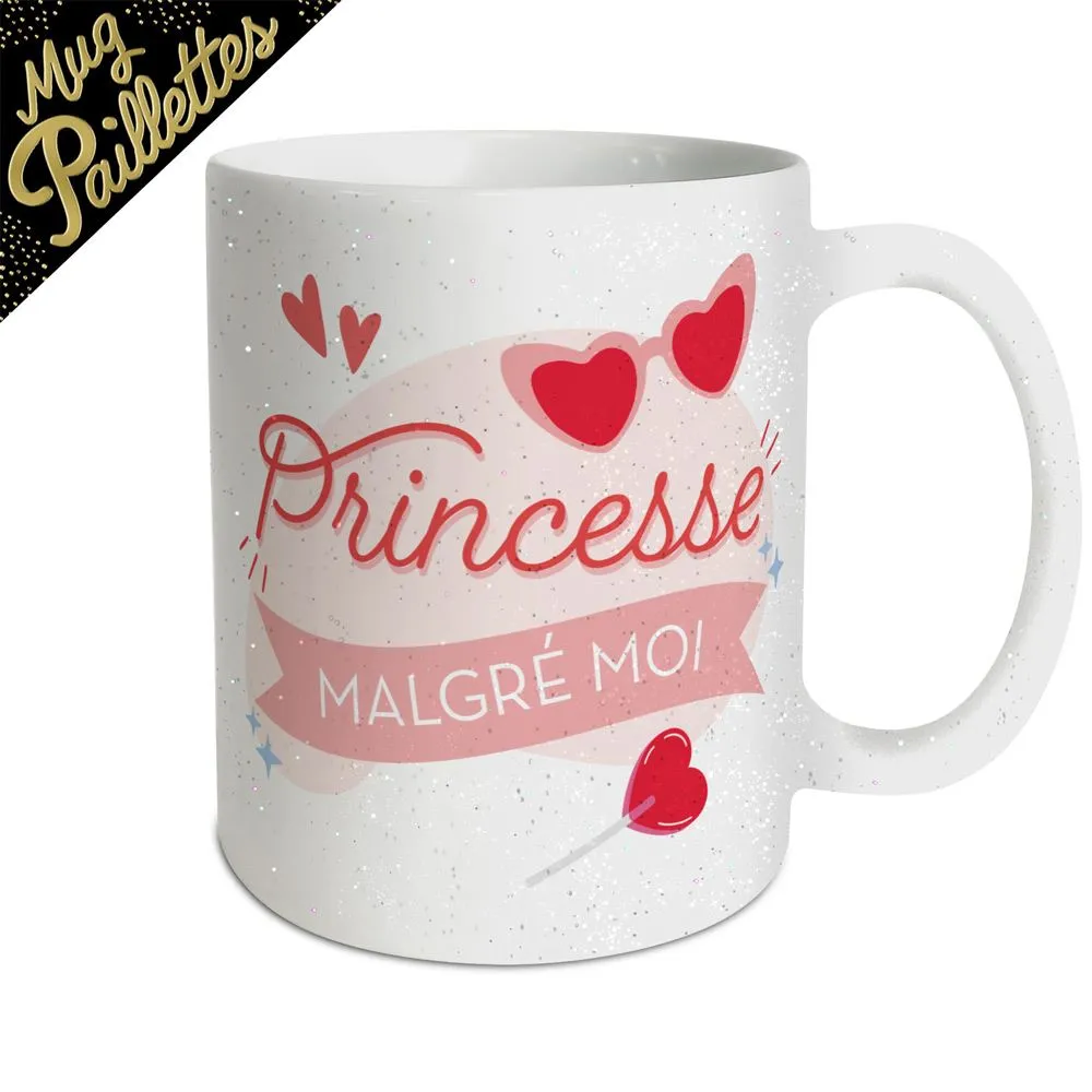 [STC-CD10330B] Mug A Paillettes Princesse