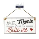 Plaque Bois "Mamie La Belle Vie"