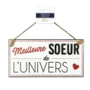 Plaque Bois "Meilleure Soeur"