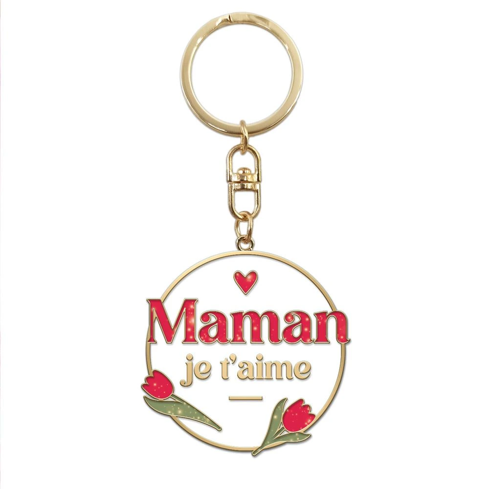 [STC-CD9757B] Porte Cles Metal Maman D'Amour