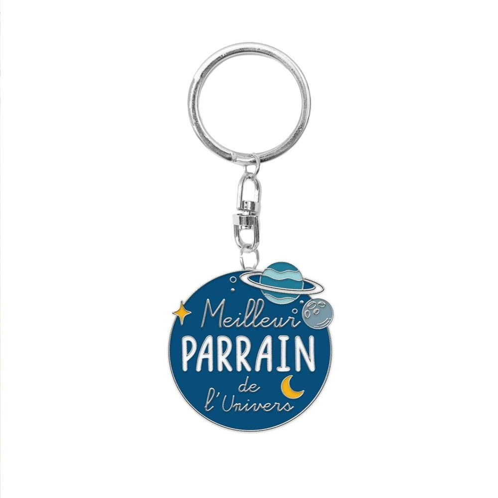 [STC-CD7679_08] Porte Cle "Meilleur Parrain"