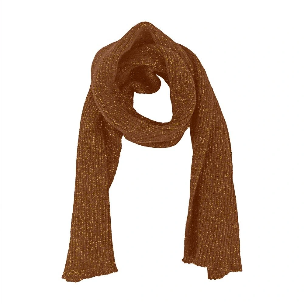 [STC-CD10166V06] Echarpe Paillettes Marron