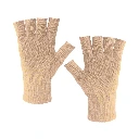 Mitaines Paillettes Marron