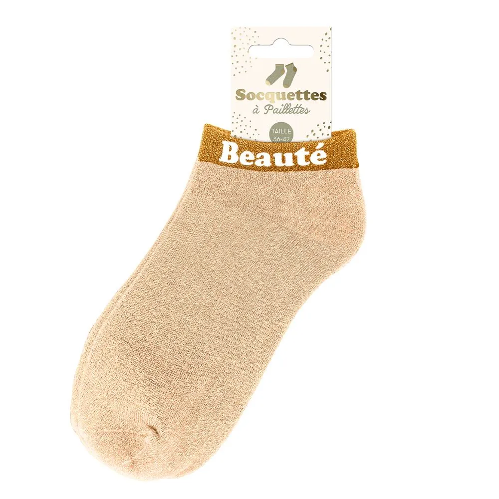 [STC-CD10247V13] Socquettes Paillettes Beaute