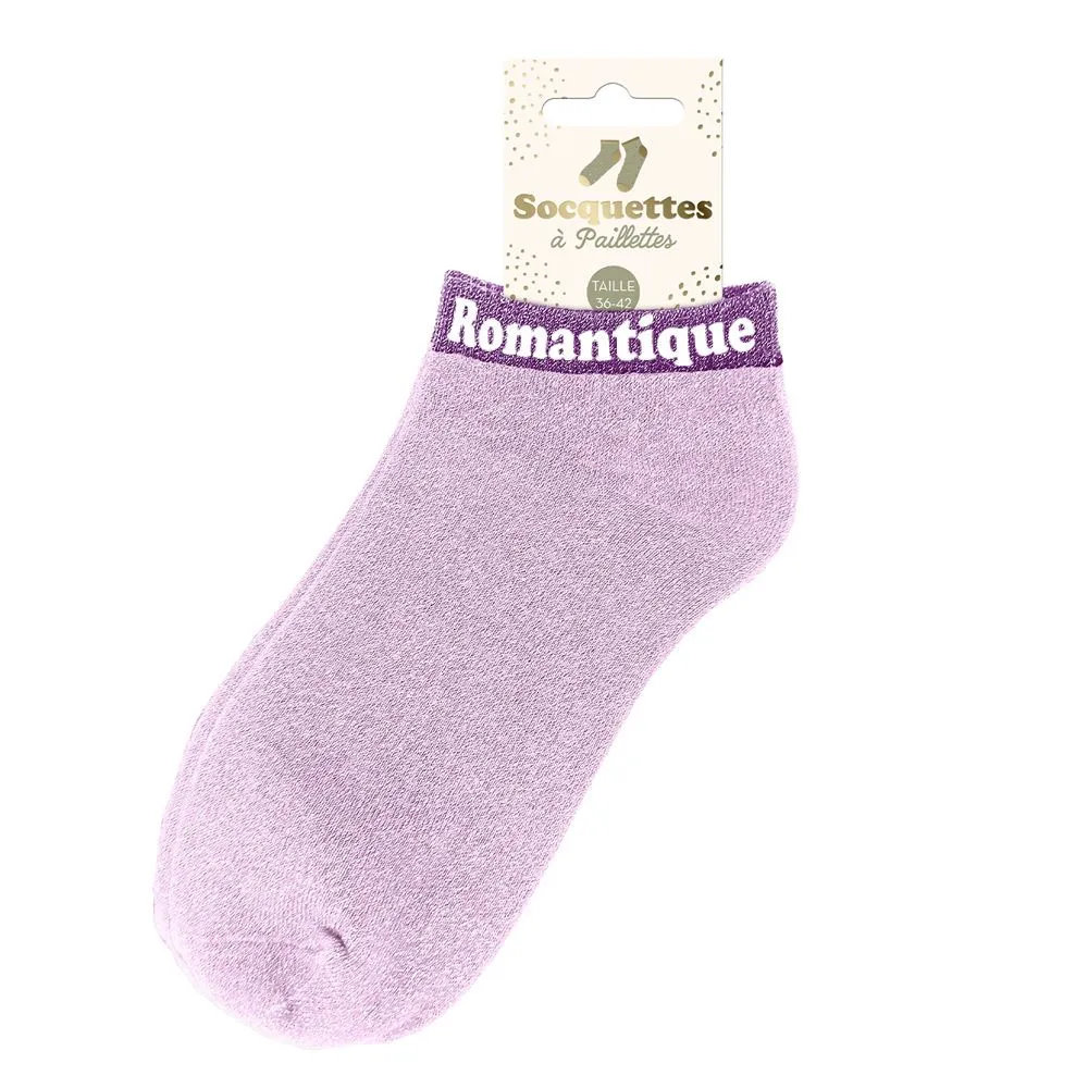 [STC-CD10247V23] Socquettes Paillettes Romantique