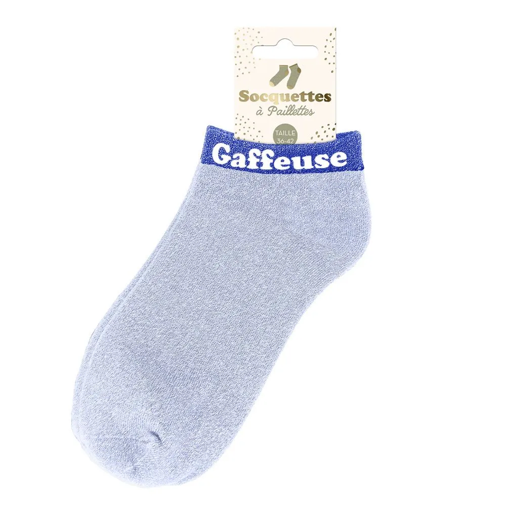 [STC-CD10247V25] Socquettes Paillettes Gaffeuse