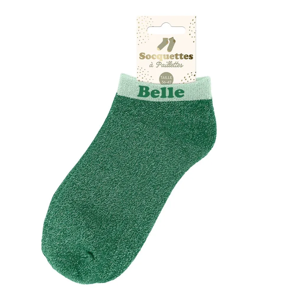[STC-CD10247V32] Socquettes Paillettes Belle