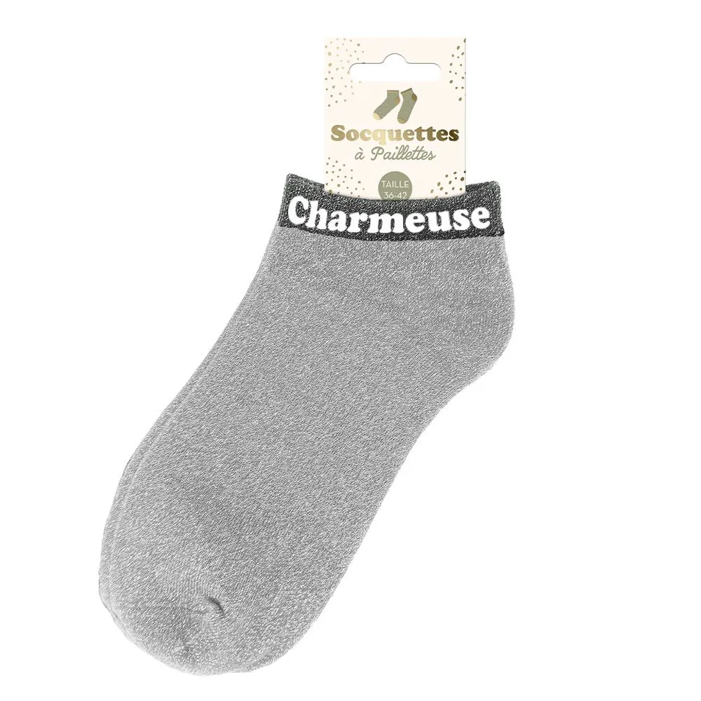[STC-CD10247V33] Socquettes Paillettes Charmeuse