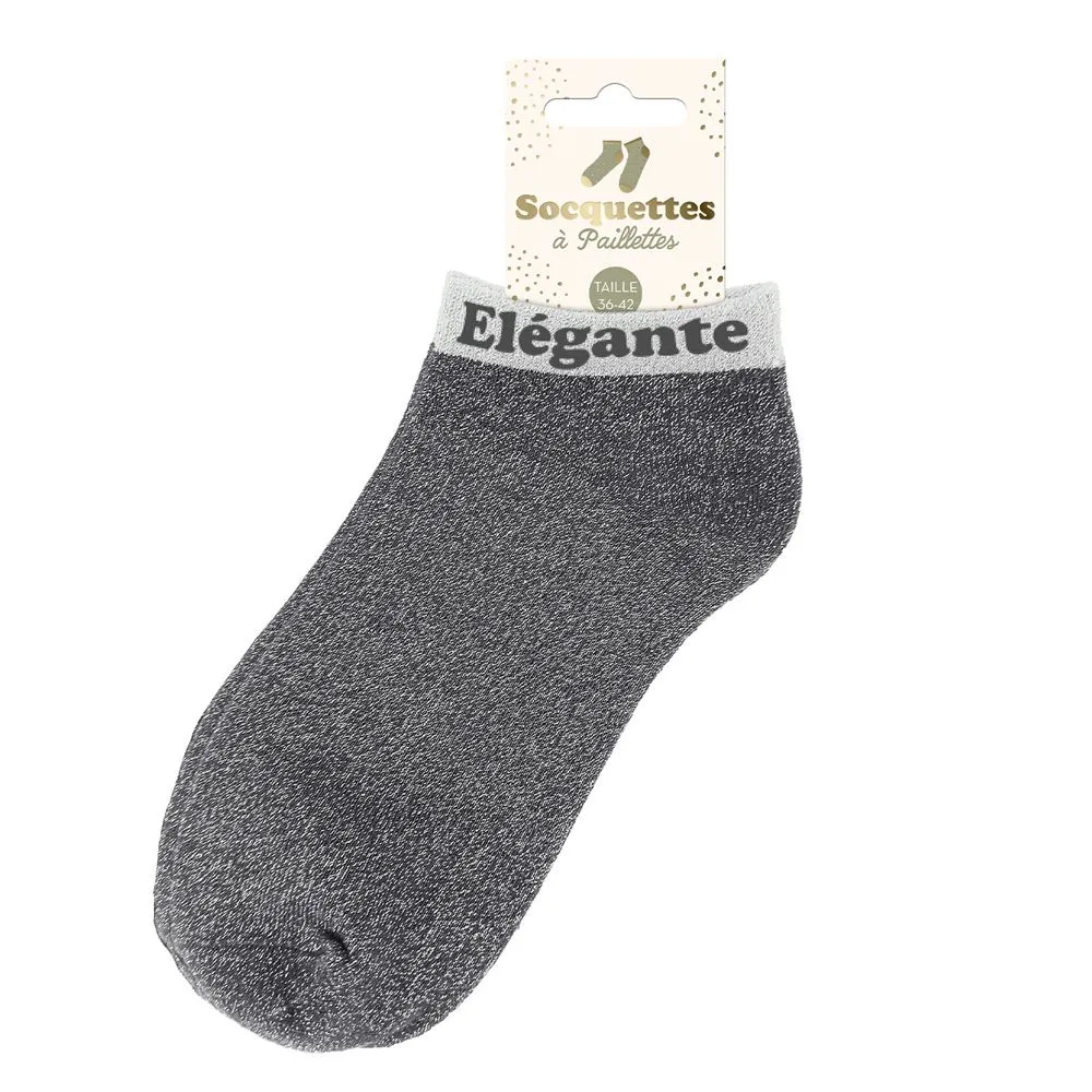 [STC-CD10247V34] Socquettes Paillettes Elegante