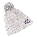 Bonnet Paillettes Pompon Good Vibes Gris