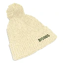 Bonnet Paillettes Pompon Bisous Beige