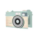 Tirelire Bois Forme Appareil Photo