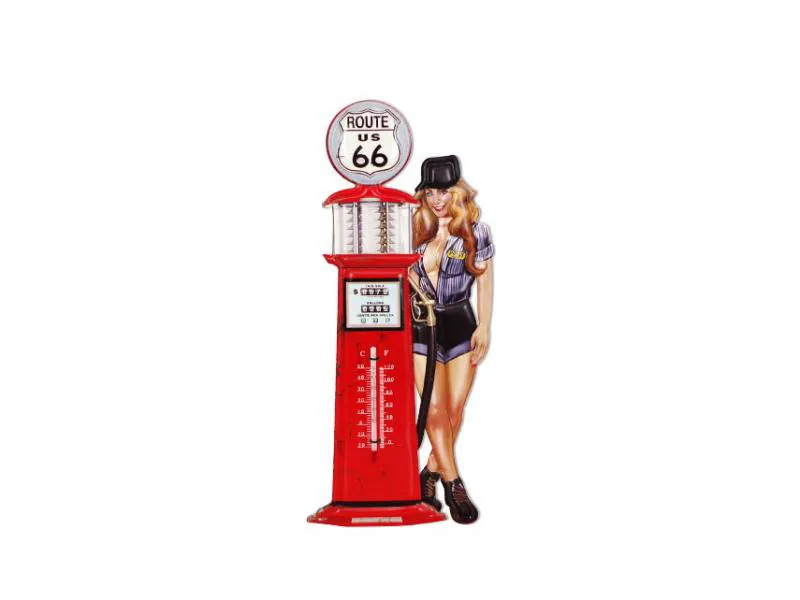 Thermometre Pompe A Essence Pin'Up