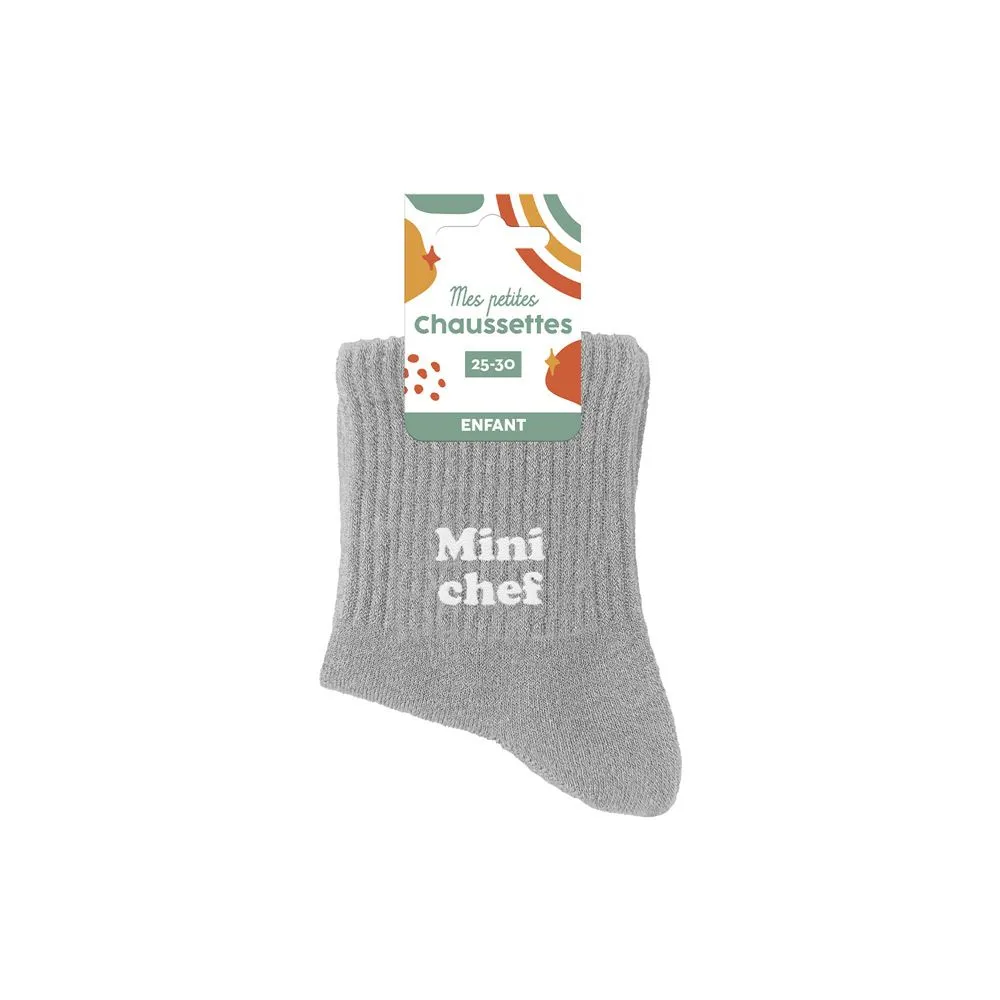 [STC-CD10132V07] Chaussettes Enfant Mini Chef 3-6Ans Garçon