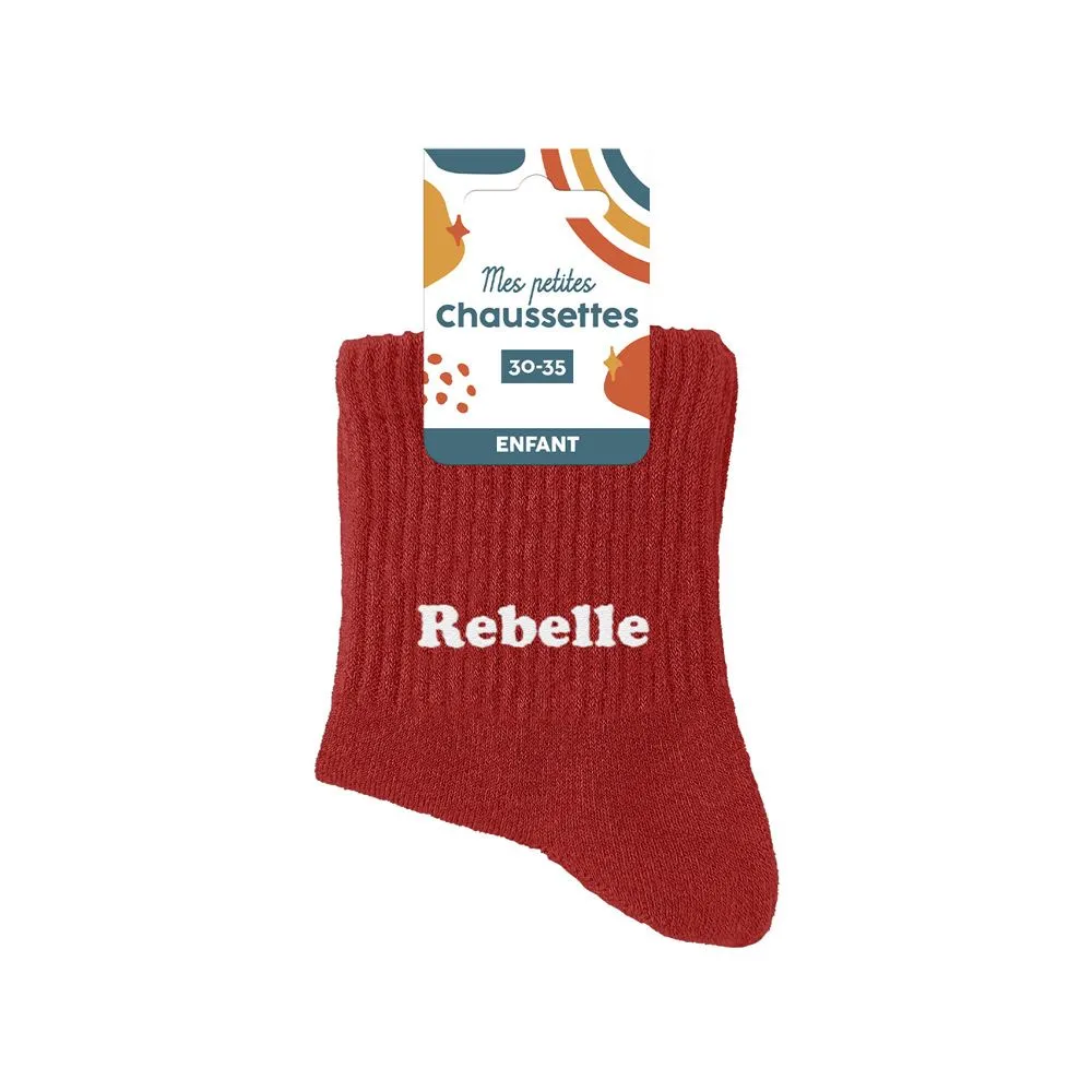 [STC-CD10133V04] Chaussettes Enfant Rebelle 6-10Ans Garçon