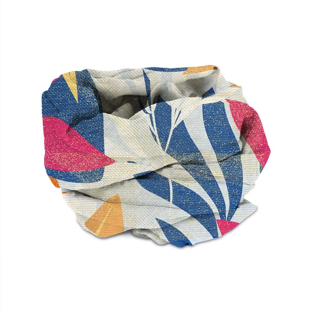 [STC-CD9849V01] Foulard Feuillage A Paillettes