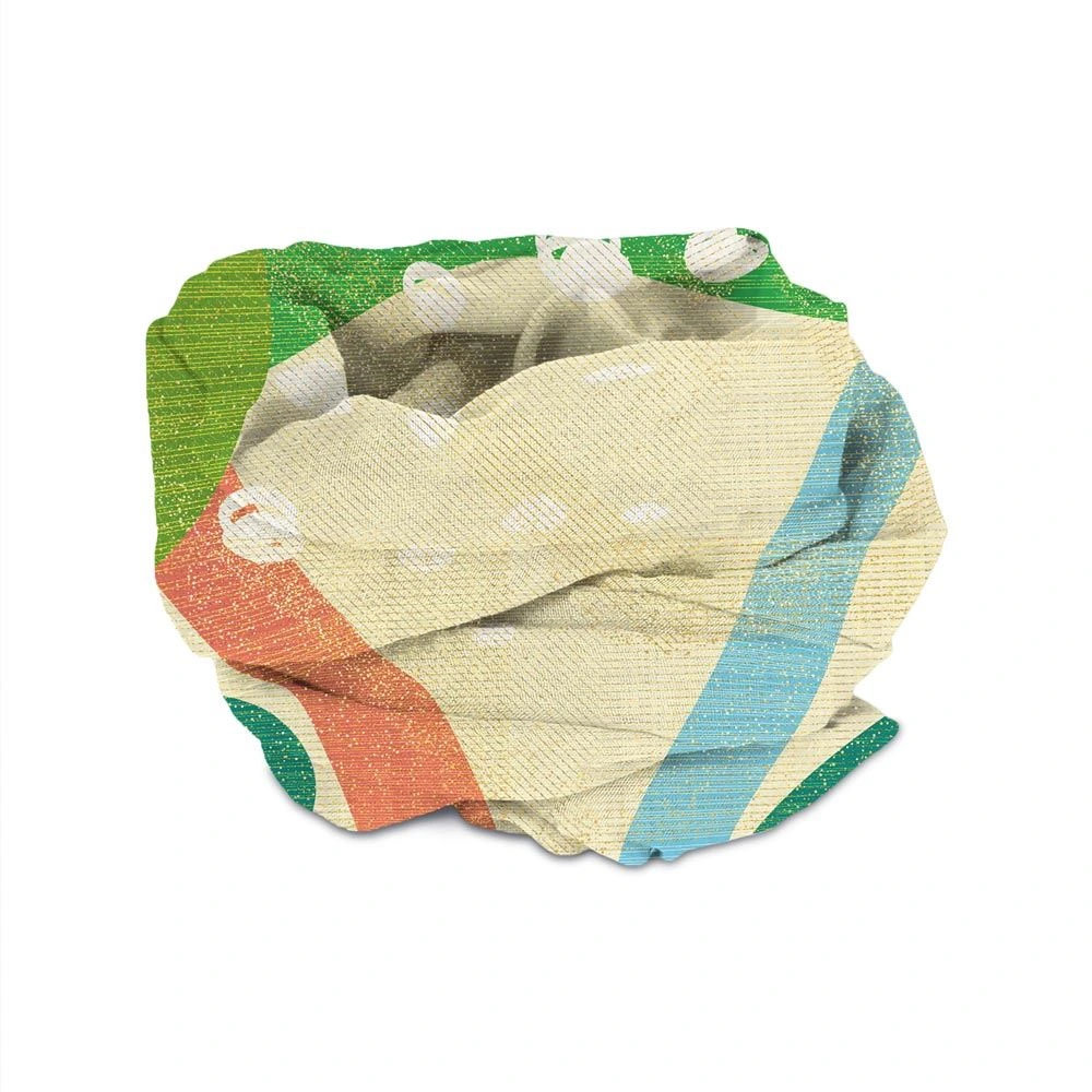 Foulard Abstrait A Paillettes