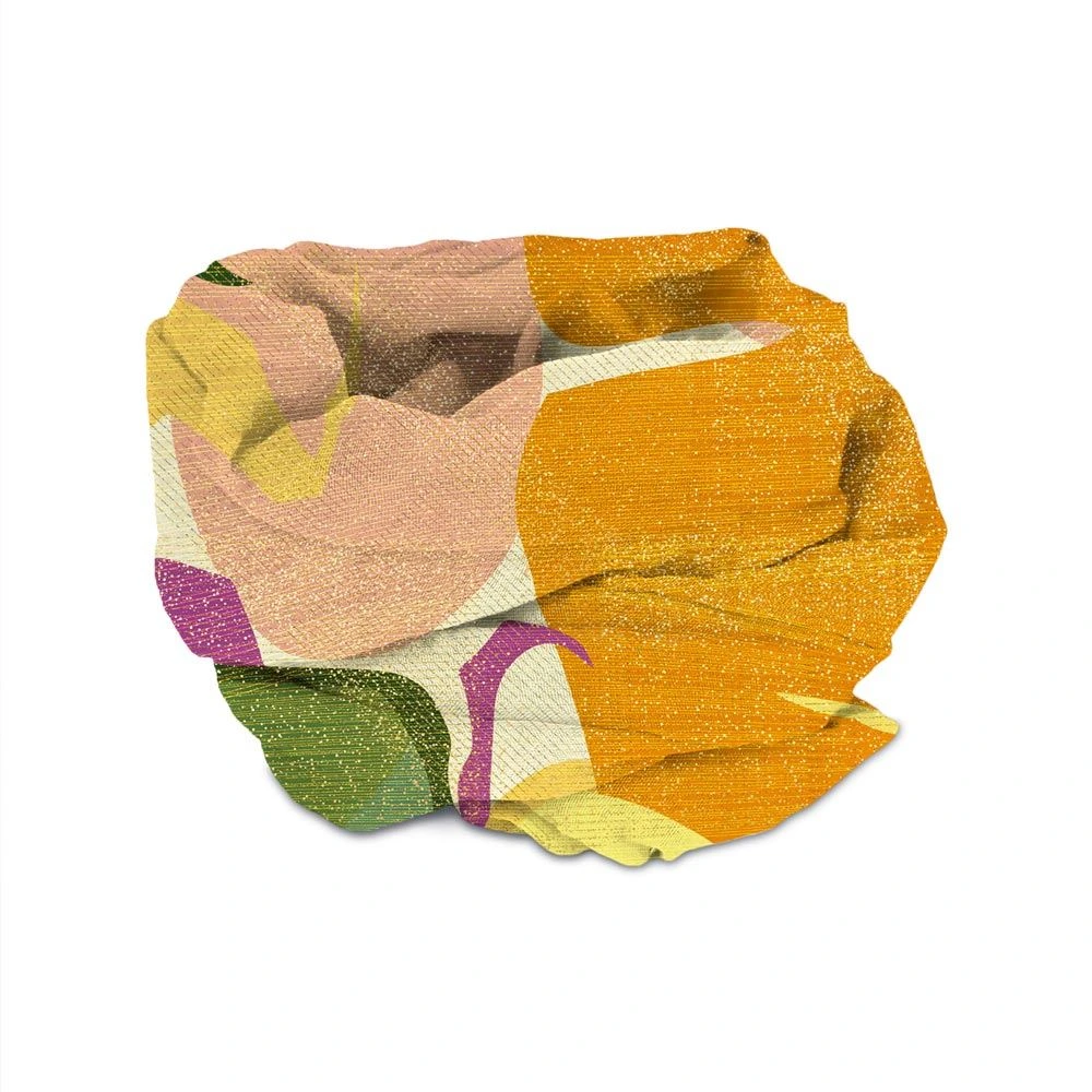 [STC-CD9849V06] Foulard Agrume A Paillettes