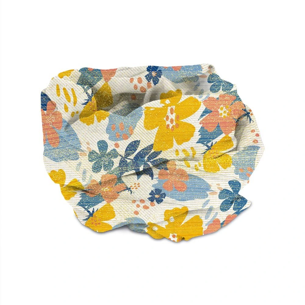 [STC-CD9849V07] Foulard Fleurs A Paillettes