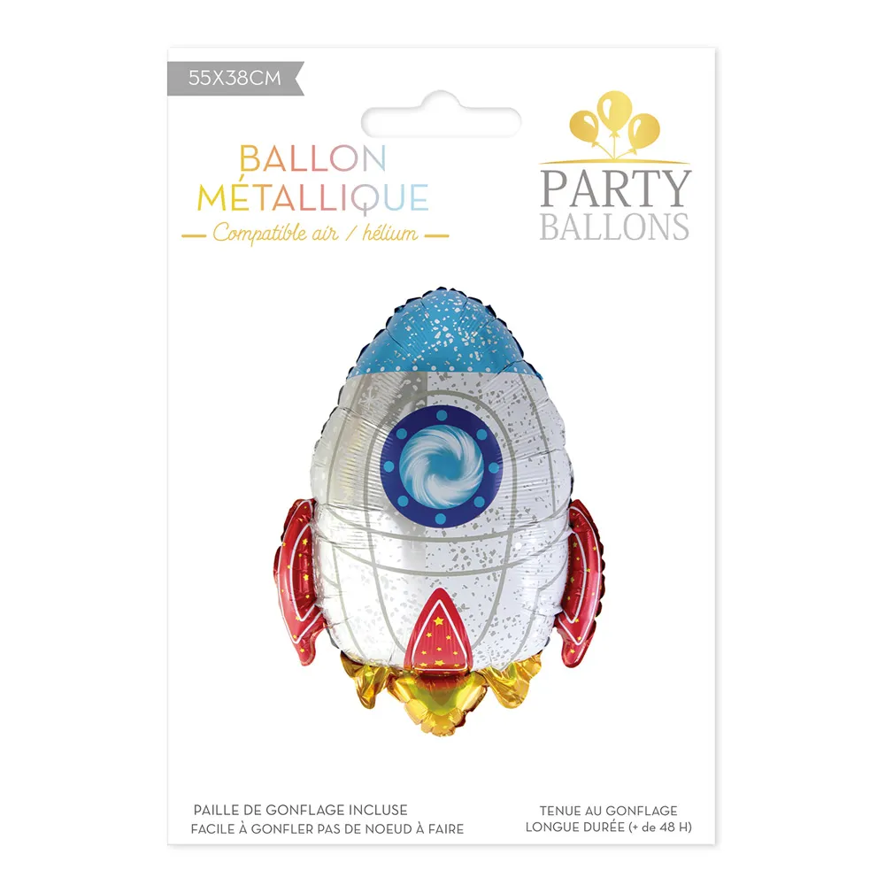 [STC-CD7966_25] Ballon Metal Fusee