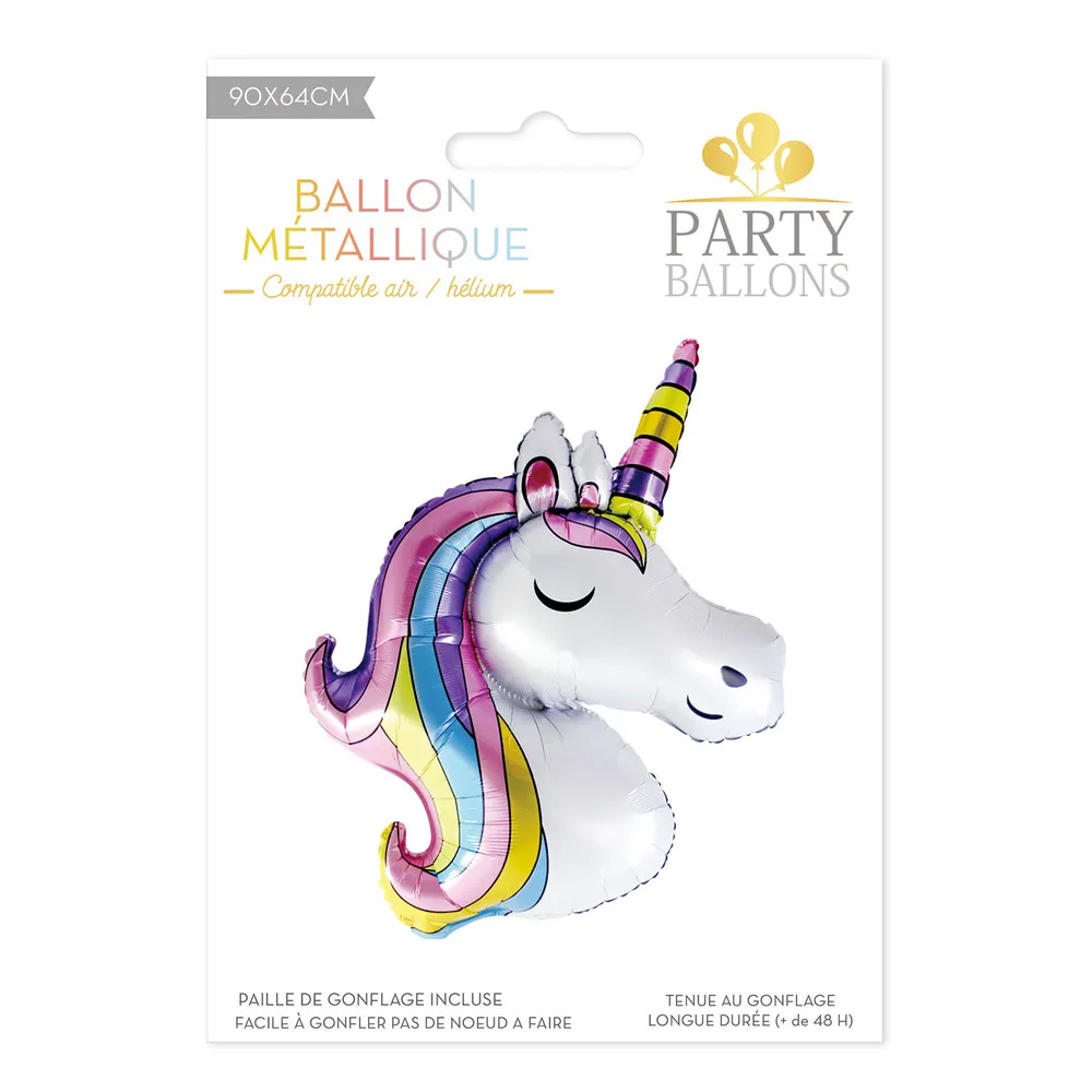 [STC-CD7966_01] Ballon Metal Licorne