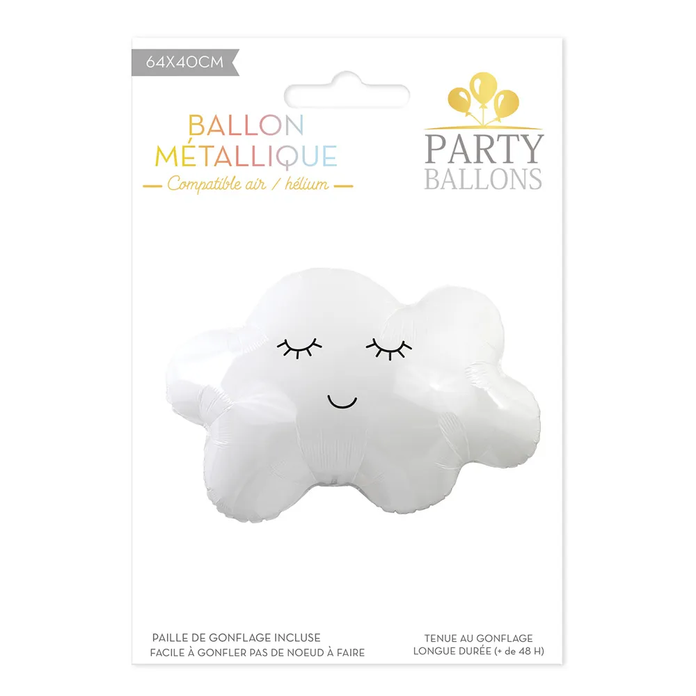 [STC-CD7966_30] Ballon Metal Nuage