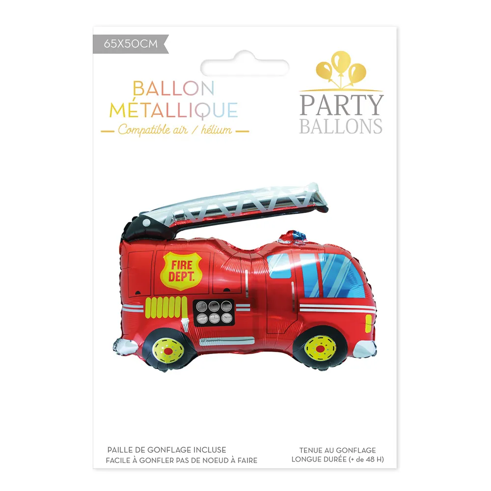 [STC-CD7966_24] Ballon Metal Pompier