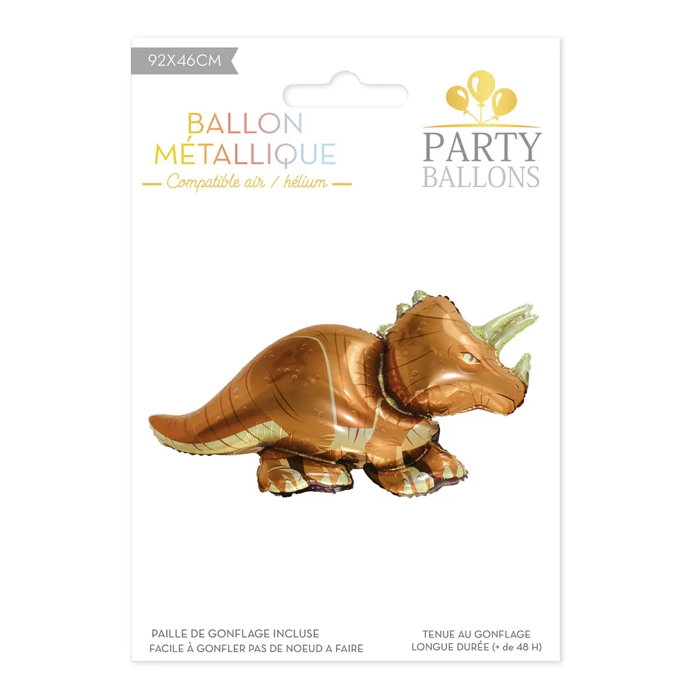 Ballon Metal Triceratops