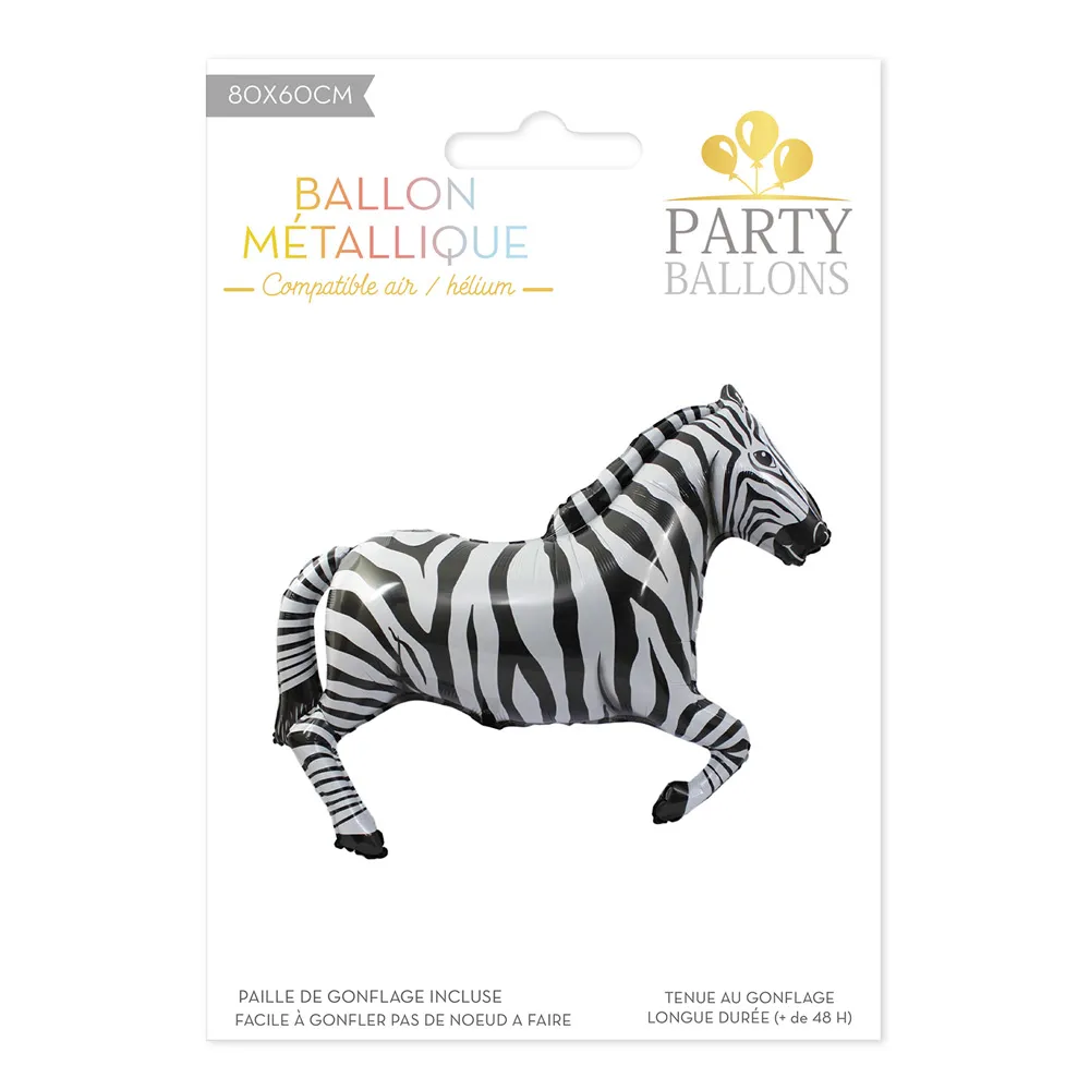 Ballon Metal Zebre