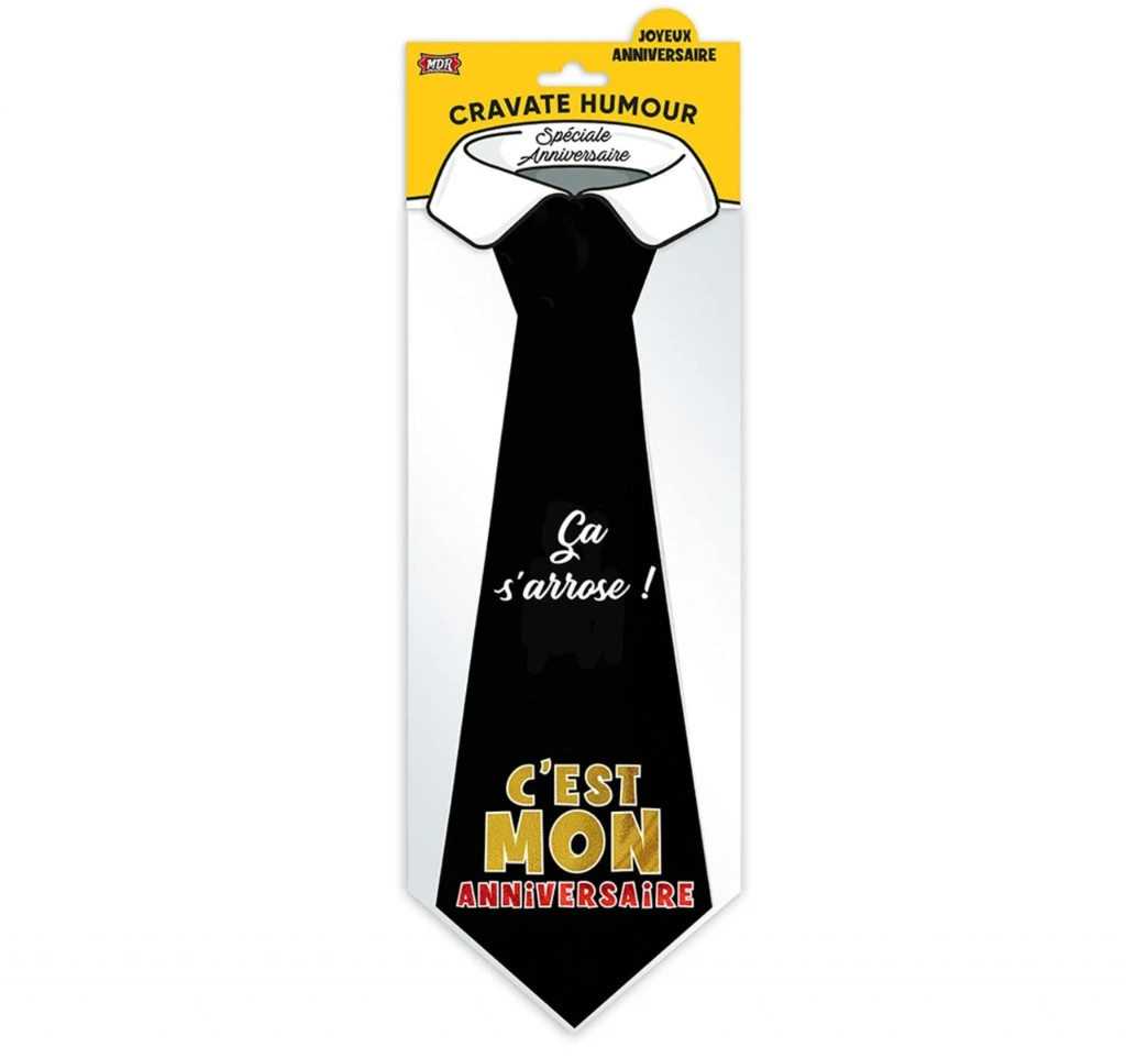 Cravate Joyeux Anniversaire