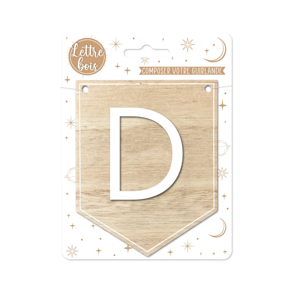 [STCCD7009_04] Plaque D Pour Guirlande Alphabet