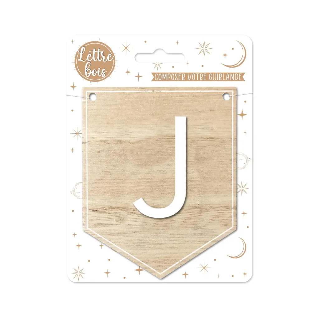 [STCCD7009_10] Plaque J Pour Guirlande Alphabet
