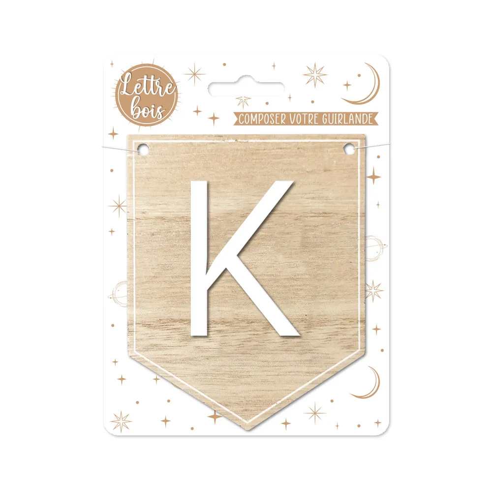 [STCCD7009_11] Plaque K Pour Guirlande Alphabet