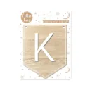 Plaque K Pour Guirlande Alphabet