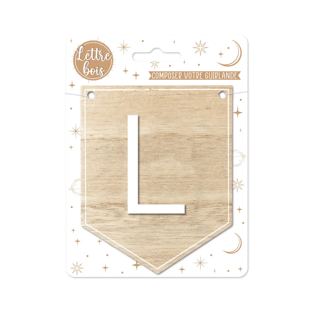 [STCCD7009_12] Plaque L Pour Guirlande Alphabet