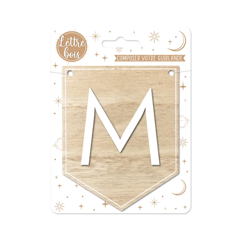 [STCCD7009_13] Plaque M Pour Guirlande Alphabet