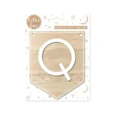 Plaque Q Pour Guirlande Alphabet