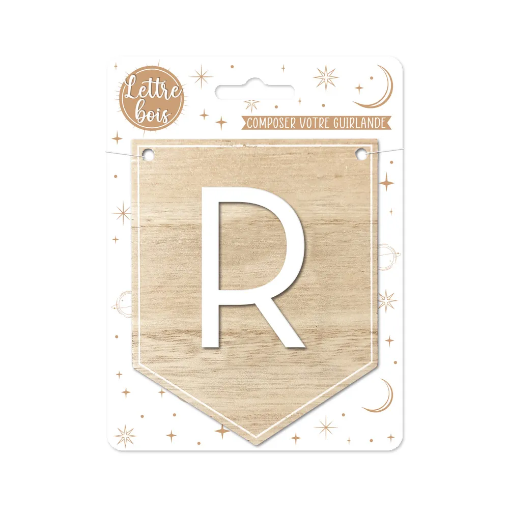 [STCCD7009_18] Plaque R Pour Guirlande Alphabet
